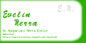 evelin merra business card